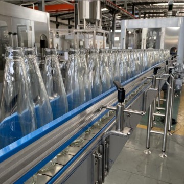 glass bottle juice filling packing machine